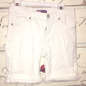 🥀White Jean Bermuda Shorts